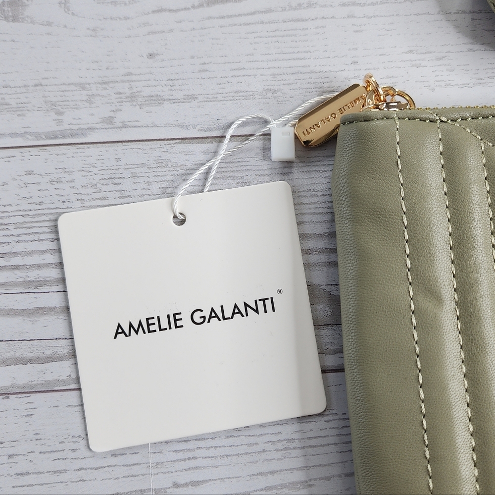 Crossbody Wristlet Bag Green NWT Amelie Galanti - Picture 12 of 16